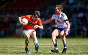 17 July 2021; Andrew Murnin of Armagh in action against Kieran Duffy of Monaghan during the Ulster GAA Football Senior Championship Semi-Final match between Armagh and Monaghan at Páirc Esler in Newry, Down. Photo by Sam Barnes/Sportsfile