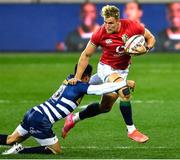 17 July 2021; Duhan van der Merwe of British & Irish Lions is tackled by Juan de Jongh of DHL Stormers during the British and Irish Lions Tour match between DHL Stormers and The British & Irish Lions at Cape Town Stadium in Cape Town, South Africa. Photo by Ashley Vlotman/Sportsfile