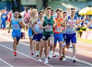17 July 2021; Cian McPhillips of Ireland competing in the Men’s 1500 Metre Final during day three of the European Athletics U20 Championships at the Kadriorg Stadium in Tallinn, Estonia. Photo by Marko Mumm/Sportsfile