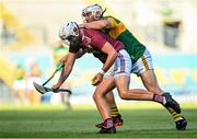 17 July 2021; Tommy Gallagher of Westmeath is tackled by Mikey Boyle of Kerry during the Joe McDonagh Cup Final match between Westmeath and Kerry at Croke Park in Dublin. Photo by Eóin Noonan/Sportsfile