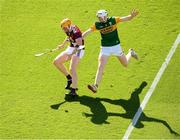 17 July 2021; Niall Mitchell of Westmeath in action against Evan Murphy of Kerry during the Joe McDonagh Cup Final match between Westmeath and Kerry at Croke Park in Dublin. Photo by Stephen McCarthy/Sportsfile