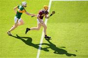 17 July 2021; Niall Mitchell of Westmeath in action against Evan Murphy of Kerry during the Joe McDonagh Cup Final match between Westmeath and Kerry at Croke Park in Dublin. Photo by Stephen McCarthy/Sportsfile