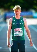 17 July 2021; Diarmuid O'Connor of Ireland after competing in the 400 metres event of the men's Decathlon during day three of the European Athletics U20 Championships at the Kadriorg Stadium in Tallinn, Estonia. Photo by Marko Mumm/Sportsfile