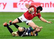 17 July 2021; Zander Fagerson of The British & Irish Lions is tackled by Johan du Toit of the DHL Stormers during the British and Irish Lions Tour match between DHL Stormers and The British & Irish Lions at Cape Town Stadium in Cape Town, South Africa. Photo by Ashley Vlotman/Sportsfile