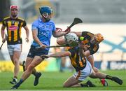 17 July 2021; Rian McBride of Dublin battles for possesnion with Michael Carey, centre, and Richie Reid of Kilkenny during the Leinster GAA Senior Hurling Championship Final match between Dublin and Kilkenny at Croke Park in Dublin. Photo by Eóin Noonan/Sportsfile