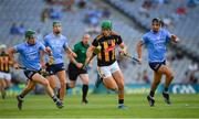 17 July 2021; Eoin Cody of Kilkenny in action against James Madden , left, and Danny Sutcliffe of Dublin during the Leinster GAA Senior Hurling Championship Final match between Dublin and Kilkenny at Croke Park in Dublin. Photo by Ray McManus/Sportsfile