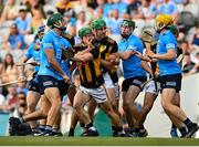17 July 2021; Chris Crummey of Dublin and Martin Keoghan of Kilkenny get involved in an altercation during the Leinster GAA Senior Hurling Championship Final match between Dublin and Kilkenny at Croke Park in Dublin. Photo by Eóin Noonan/Sportsfile