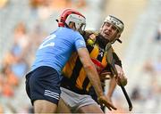 17 July 2021; TJ Reid of Kilkenny is tackled by Paddy Smyth of Dublin during the Leinster GAA Senior Hurling Championship Final match between Dublin and Kilkenny at Croke Park in Dublin. Photo by Eóin Noonan/Sportsfile