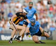 17 July 2021; Paul Crummey of Dublin in action against Huw Lawlor of Kilkenny during the Leinster GAA Senior Hurling Championship Final match between Dublin and Kilkenny at Croke Park in Dublin. Photo by Stephen McCarthy/Sportsfile