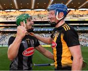 17 July 2021; Kilkenny goalkeeper Eoin Murphy, left, with John Donnelly after the Leinster GAA Senior Hurling Championship Final match between Dublin and Kilkenny at Croke Park in Dublin. Photo by Eóin Noonan/Sportsfile
