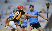 17 July 2021; Danny Sutcliffe of Dublin in action against James Maher of Kilkenny during the Leinster GAA Senior Hurling Championship Final match between Dublin and Kilkenny at Croke Park in Dublin. Photo by Stephen McCarthy/Sportsfile