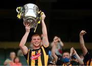17 July 2021; Kilkenny captain Adrian Mullen lifts the Bob O'Keeffe Cup following the Leinster GAA Senior Hurling Championship Final match between Dublin and Kilkenny at Croke Park in Dublin. Photo by Stephen McCarthy/Sportsfile