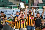 17 July 2021; Adrian Mullen of Kilkenny lifts the Bob O'Keeffe Cup following the Leinster GAA Senior Hurling Championship Final match between Dublin and Kilkenny at Croke Park in Dublin. Photo by Eóin Noonan/Sportsfile