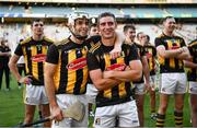 17 July 2021; Kilkenny players Paddy Deegan, left, and Alan Murphy watch the presentation after the Leinster GAA Senior Hurling Championship Final match between Dublin and Kilkenny at Croke Park in Dublin. Photo by Ray McManus/Sportsfile