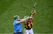 17 July 2021; Eoin Cody of Kilkenny in action against James Madden of Dublin during the Leinster GAA Senior Hurling Championship Final match between Dublin and Kilkenny at Croke Park in Dublin. Photo by Stephen McCarthy/Sportsfile
