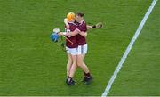 17 July 2021; Tommy Boyle, right, and Niall Mitchell of Westmeath celebrate following the Joe McDonagh Cup Final match between Westmeath and Kerry at Croke Park in Dublin. Photo by Stephen McCarthy/Sportsfile