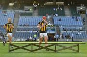 17 July 2021; Adrian Mullen of Kilkenny take his place for the team photo before the Leinster GAA Senior Hurling Championship Final match between Dublin and Kilkenny at Croke Park in Dublin. Photo by Eóin Noonan/Sportsfile