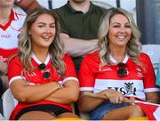 18 July 2021; Derry supporters at the 2020 Electric Ireland GAA Football All-Ireland Minor Championship Final match between Derry and Kerry at Bord Na Mona O’Connor Park in Tullamore. Photo by Matt Browne/Sportsfile
