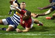 17 July 2021; Luke Cowan-Dickie of British and Irish Lions evades the tackle of Godlen Masimla of DHL Stormers to score his side's second try during the British and Irish Lions Tour match between DHL Stormers and The British & Irish Lions at Cape Town Stadium in Cape Town, South Africa. Photo by Ashley Vlotman/Sportsfile