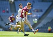18 July 2021; Ray Connellon of Westmeath in action against Kevin Flynn of Kildare during the Leinster GAA Senior Football Championship Semi-Final match between Kildare and Westmeath at Croke Park in Dublin. Photo by Eóin Noonan/Sportsfile