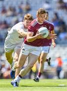 18 July 2021; Ger Egan of Westmeath in action against Aaron Masterson of Kildare during the Leinster GAA Senior Football Championship Semi-Final match between Kildare and Westmeath at Croke Park in Dublin. Photo by Eóin Noonan/Sportsfile