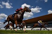 18 July 2021; Current Option, with Gavin Ryan up, left, and Power Under Me, with Colin Keane up, in action during the Romanised Minstrel Stakes at The Curragh Racecourse in Kildare. Photo by David Fitzgerald/Sportsfile