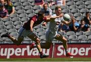 18 July 2021; Daniel Flynn of Kildare in action against Kevin Maguire of Westmeath during the Leinster GAA Senior Football Championship Semi-Final match between Kildare and Westmeath at Croke Park in Dublin. Photo by Harry Murphy/Sportsfile