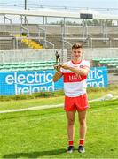 18 July 2021; Mark Doherty of Derry with his player of the match trophy after the 2020 Electric Ireland GAA Football All-Ireland Minor Championship Final match between Derry and Kerry at Bord Na Mona O’Connor Park in Tullamore. Photo by Matt Browne/Sportsfile