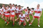 18 July 2021; Derry players celebrate after the 2020 Electric Ireland GAA Football All-Ireland Minor Championship Final match between Derry and Kerry at Bord Na Mona O’Connor Park in Tullamore. Photo by Matt Browne/Sportsfile