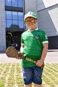 18 July 2021; Limerick supporter Cian Coleman, age 5, from Doon, before before the Munster GAA Hurling Senior Championship Final match between Limerick and Tipperary at Páirc Uí Chaoimh in Cork. Photo by Ray McManus/Sportsfile