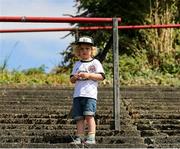 18 July 2021; Bohemians supporter Vigo, age 3, before the SSE Airtricity League Premier Division match between Bohemians and Longford Town at Dalymount Park in Dublin. Photo by Michael P Ryan/Sportsfile