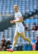18 July 2021; Daniel Flynn of Kildare celebrates after scoring his side's second goal during the Leinster GAA Senior Football Championship Semi-Final match between Kildare and Westmeath at Croke Park in Dublin. Photo by Eóin Noonan/Sportsfile