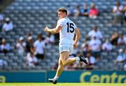 18 July 2021; Jimmy Hyland of Kildare celebrates after scoring his side's first goal during the Leinster GAA Senior Football Championship Semi-Final match between Kildare and Westmeath at Croke Park in Dublin. Photo by Eóin Noonan/Sportsfile