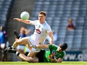 18 July 2021; Jimmy Hyland of Kildare scores his side's first goal despite the attention of Westmeath goalkeeper Jason Daly during the Leinster GAA Senior Football Championship Semi-Final match between Kildare and Westmeath at Croke Park in Dublin. Photo by Eóin Noonan/Sportsfile