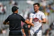 18 July 2021; Mark Dempsey of Kildare and Kildare manager Jack O'Connor embrace after the Leinster GAA Senior Football Championship Semi-Final match between Kildare and Westmeath at Croke Park in Dublin. Photo by Harry Murphy/Sportsfile