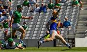 18 July 2021; Jake Morris of Tipperary celebrates scoring a goal in the 4th minute of the Munster GAA Hurling Senior Championship Final match between Limerick and Tipperary at Páirc Uí Chaoimh in Cork. Photo by Ray McManus/Sportsfile