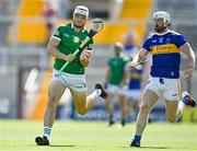 18 July 2021; Kyle Hayes of Limerick in action against Michael Breen of Tipperary during the Munster GAA Hurling Senior Championship Final match between Limerick and Tipperary at Páirc Uí Chaoimh in Cork. Photo by Piaras Ó Mídheach/Sportsfile