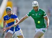 18 July 2021; Kyle Hayes of Limerick in action against Dan McCormack of Tipperary during the Munster GAA Hurling Senior Championship Final match between Limerick and Tipperary at Páirc Uí Chaoimh in Cork. Photo by Piaras Ó Mídheach/Sportsfile