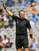 18 July 2021; Referee Conor Lane during the Leinster GAA Senior Football Championship Semi-Final match between Dublin and Meath at Croke Park in Dublin. Photo by Harry Murphy/Sportsfile