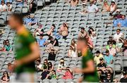 18 July 2021; Supporters look on during the Leinster GAA Senior Football Championship Semi-Final match between Dublin and Meath at Croke Park in Dublin. Photo by Harry Murphy/Sportsfile