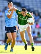 18 July 2021; Bryan Menton of Meath in action against Cormac Costello of Dublin during the Leinster GAA Senior Football Championship Semi-Final match between Dublin and Meath at Croke Park in Dublin. Photo by Eóin Noonan/Sportsfile