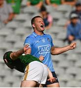 18 July 2021; Ciaran Kilkenny of Dublin reacts to kicking a wide during the Leinster GAA Senior Football Championship Semi-Final match between Dublin and Meath at Croke Park in Dublin. Photo by Harry Murphy/Sportsfile