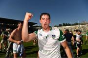 18 July 2021; Limerick goalkeeper Nickie Quaid celebrates after the Munster GAA Hurling Senior Championship Final match between Limerick and Tipperary at Páirc Uí Chaoimh in Cork. Photo by Ray McManus/Sportsfile