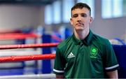 22 June 2021; Brendan Irvine during a Tokyo 2020 Team Ireland Announcement for Boxing in the Sport Ireland Institute at the Sport Ireland Campus in Dublin.  Photo by Brendan Moran/Sportsfile
