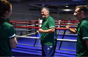 22 June 2021; Coach John Conlan during a Tokyo 2020 Team Ireland Announcement for Boxing in the Sport Ireland Institute at the Sport Ireland Campus in Dublin.  Photo by Brendan Moran/Sportsfile