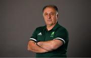 29 June 2021; Coach Zaur Antia during a Tokyo 2020 Team Ireland Announcement for Boxing in the Sport Ireland Institute at the Sport Ireland Campus in Dublin.  Photo by Brendan Moran/Sportsfile