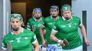 18 July 2021; Diarmaid Byrnes of Limerick, second from right, makes his way to the pitch with his team-mates before the Munster GAA Hurling Senior Championship Final match between Limerick and Tipperary at Páirc Uí Chaoimh in Cork. Photo by Piaras Ó Mídheach/Sportsfile
