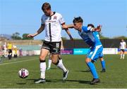 17 July 2021; Will Patching of Dundalk in action against Dan Hawkins of Finn Harps during the SSE Airtricity League Premier Division match between Dundalk and Finn Harps at Oriel Park in Dundalk, Louth. Photo by Michael P Ryan/Sportsfile