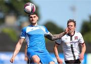 17 July 2021; Kosovar Sadiki of Finn Harps in action against David McMillan of Dundalk during the SSE Airtricity League Premier Division match between Dundalk and Finn Harps at Oriel Park in Dundalk, Louth. Photo by Michael P Ryan/Sportsfile