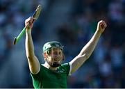 18 July 2021; William O'Donoghue of Limerick celebrates after his side's victory the Munster GAA Hurling Senior Championship Final match between Limerick and Tipperary at Páirc Uí Chaoimh in Cork. Photo by Piaras Ó Mídheach/Sportsfile